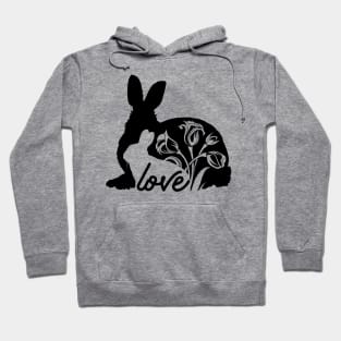 bunny lovers funny Hoodie